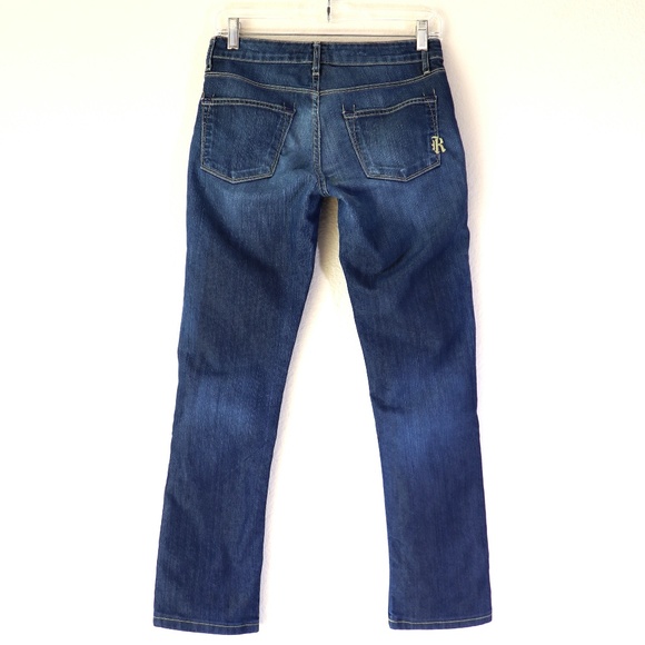 Low-rise straight leg R&S "Sleek" style jeans - Picture 11 of 13